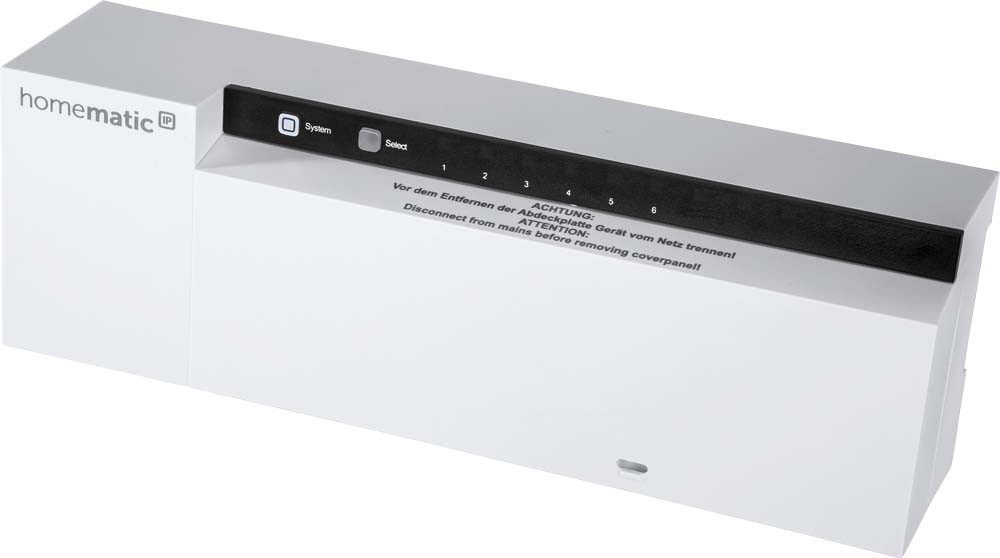 Homematic IP Smart Home Fußbodenheizungscontroller HmIP-FAL230-C6 – 6fach, 230 V