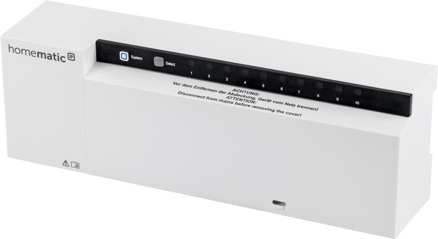 Homematic IP Wired Smart Home Fußbodenheizungscontroller - 12-fach, motorisch, HmIPW-FALMOT-C12