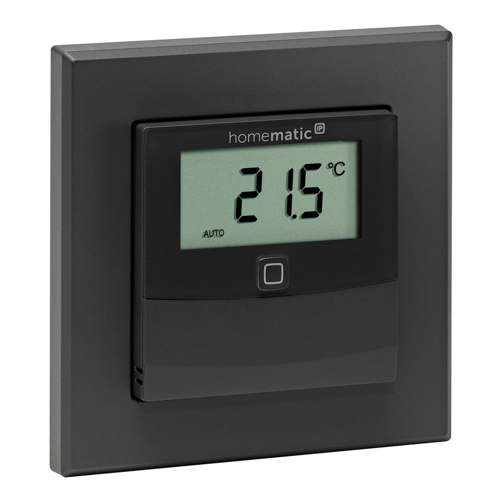 Homematic IP Wired Smart Home Wandthermostat mit Luftfeuchtigkeitssensor HmIPW-WTH-A, anthrazit