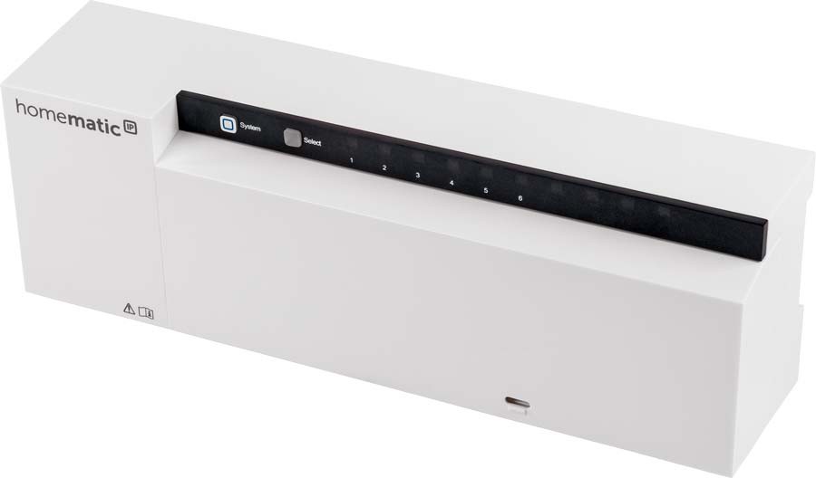 Homematic IP Wired Smart Home Fußbodenheizungscontroller HmIPW-FAL24-C10 – 10-fach, 24 V