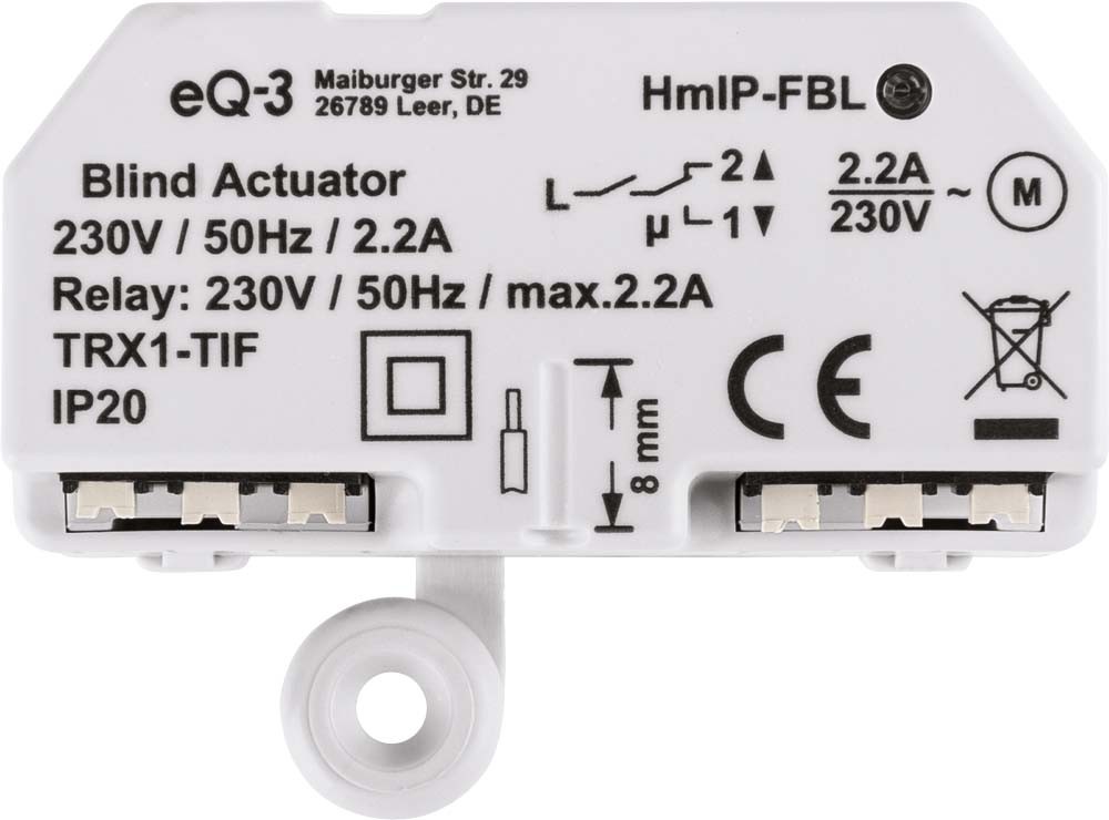 Homematic IP Jalousieaktor HmIP-FBL – Unterputz