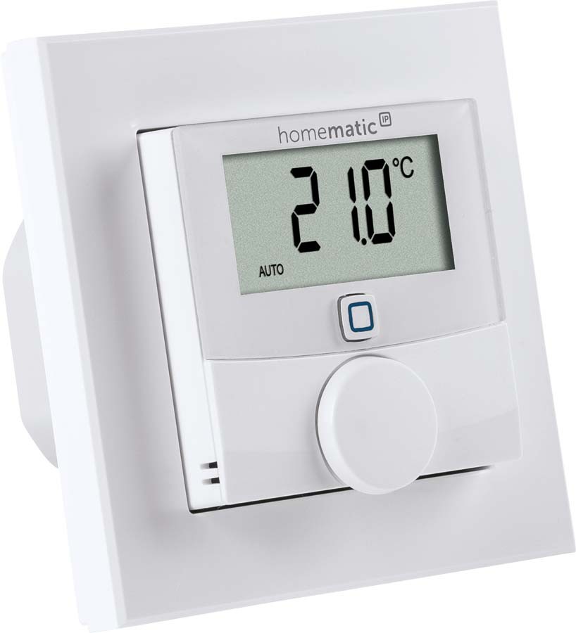 Homematic IP Smart Home Wandthermostat mit Schaltausgang HmIP-BWTH24 – für Markenschalter, 24 V