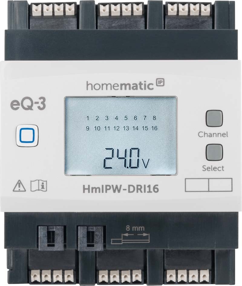 Homematic IP Wired Smart Home Wandtaster für Markenschalter HmIPW-BRC2, 2-fach