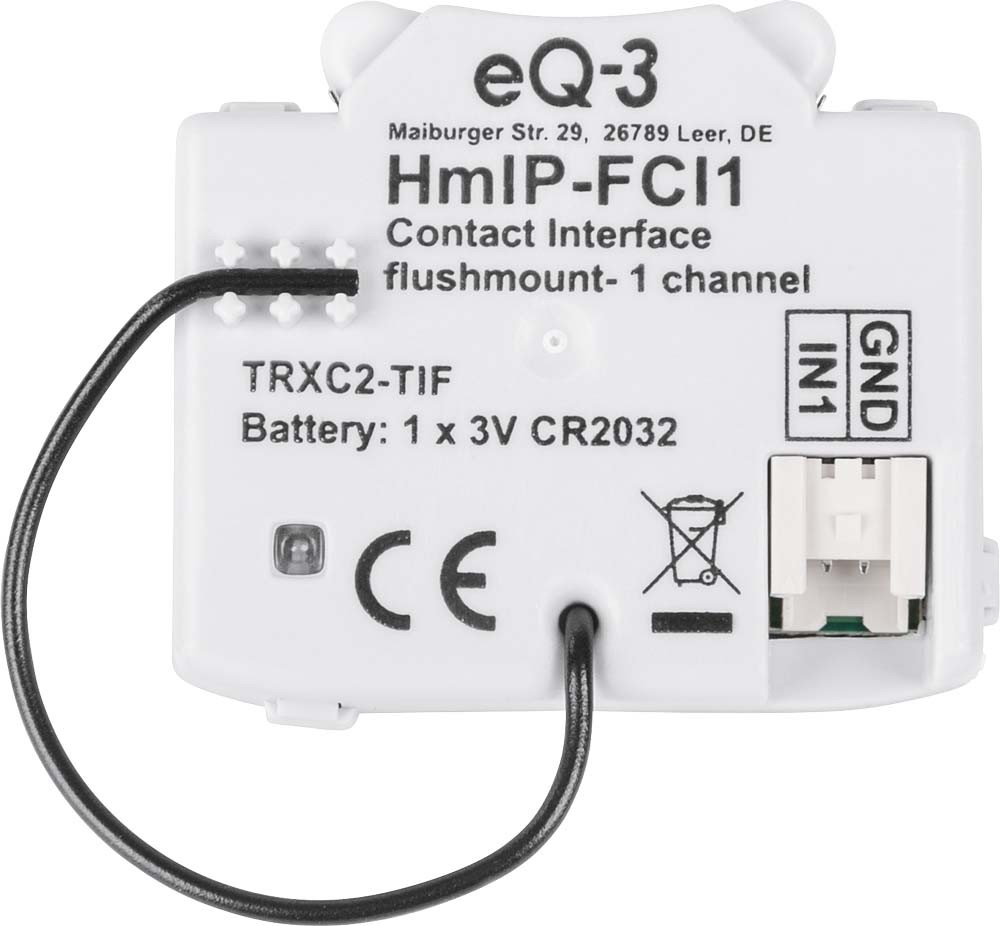 Homematic IP Smart Home Kontakt-Schnittstelle HmIP-FCI1, Unterputz, 1-fach