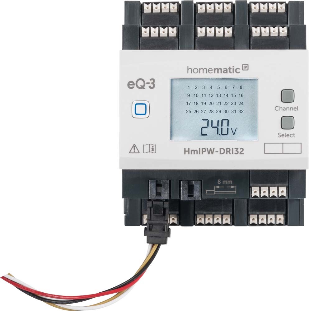 Homematic IP Wired Smart Home 32-fach-Eingangsmodul HmIPW-DRI32, VDE zertifiziert