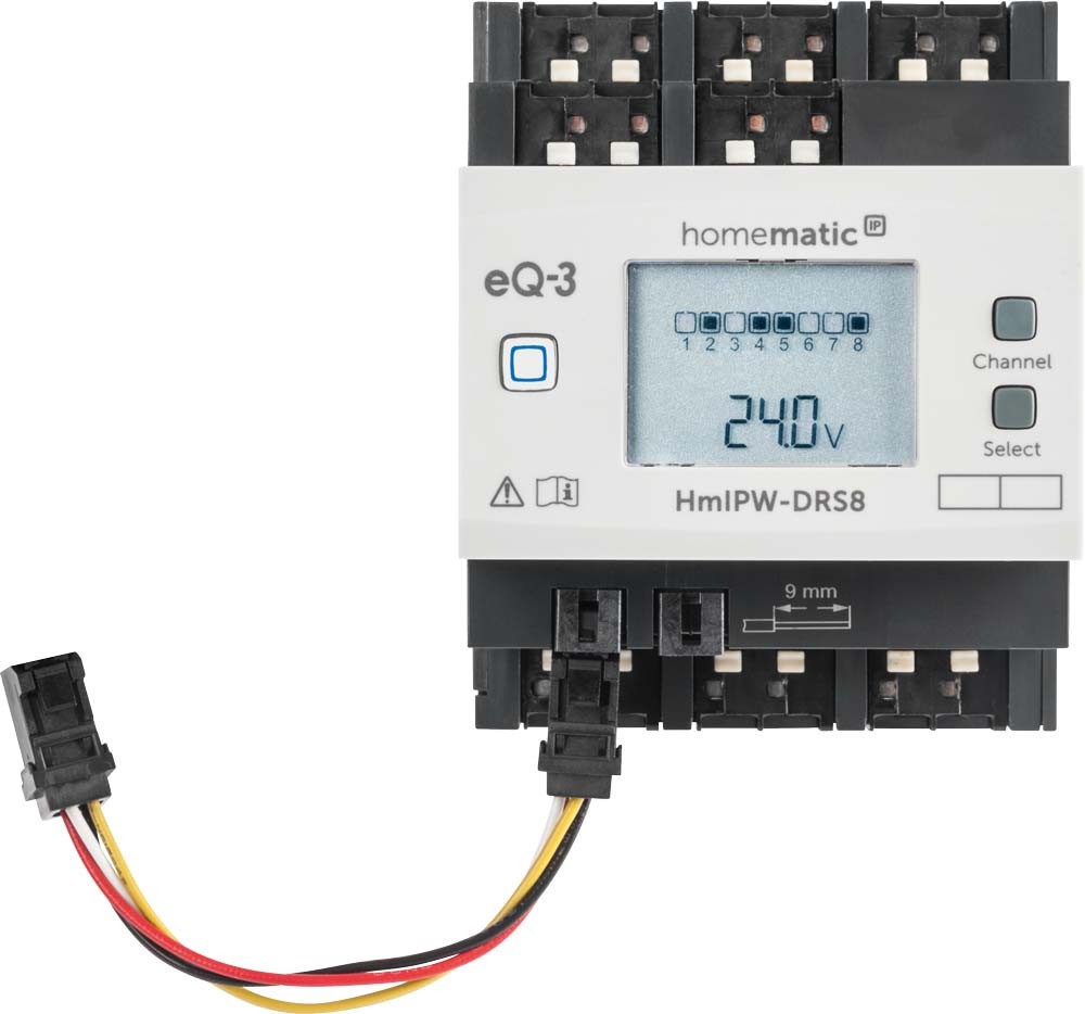 Homematic IP Wired Smart Home 8-fach-Schaltaktor HmIPW-DRS8, VDE zertifiziert