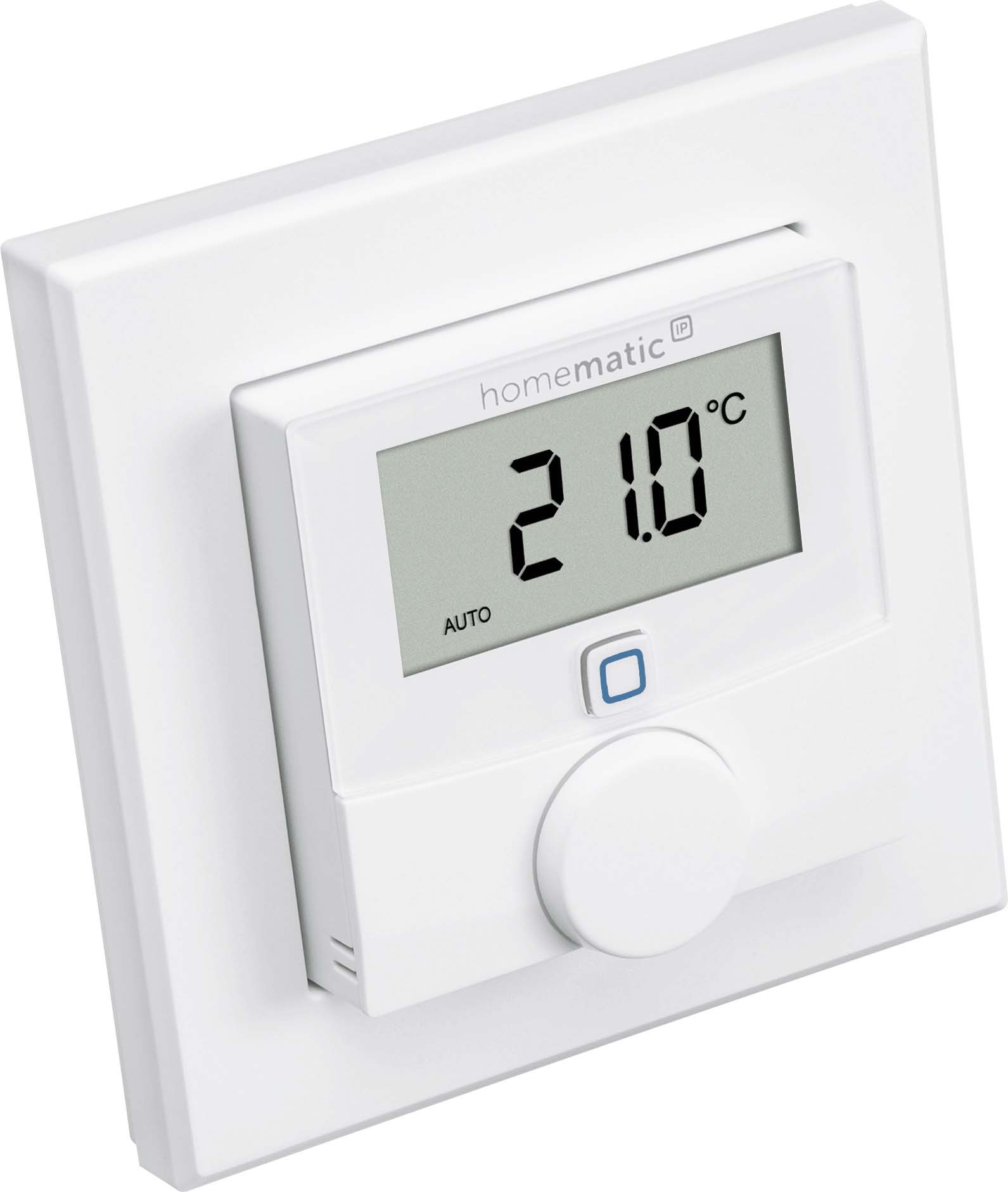 Homematic IP Wired Smart Home Wandthermostat mit Luftfeuchtigkeitssensor HmIPW-WTH