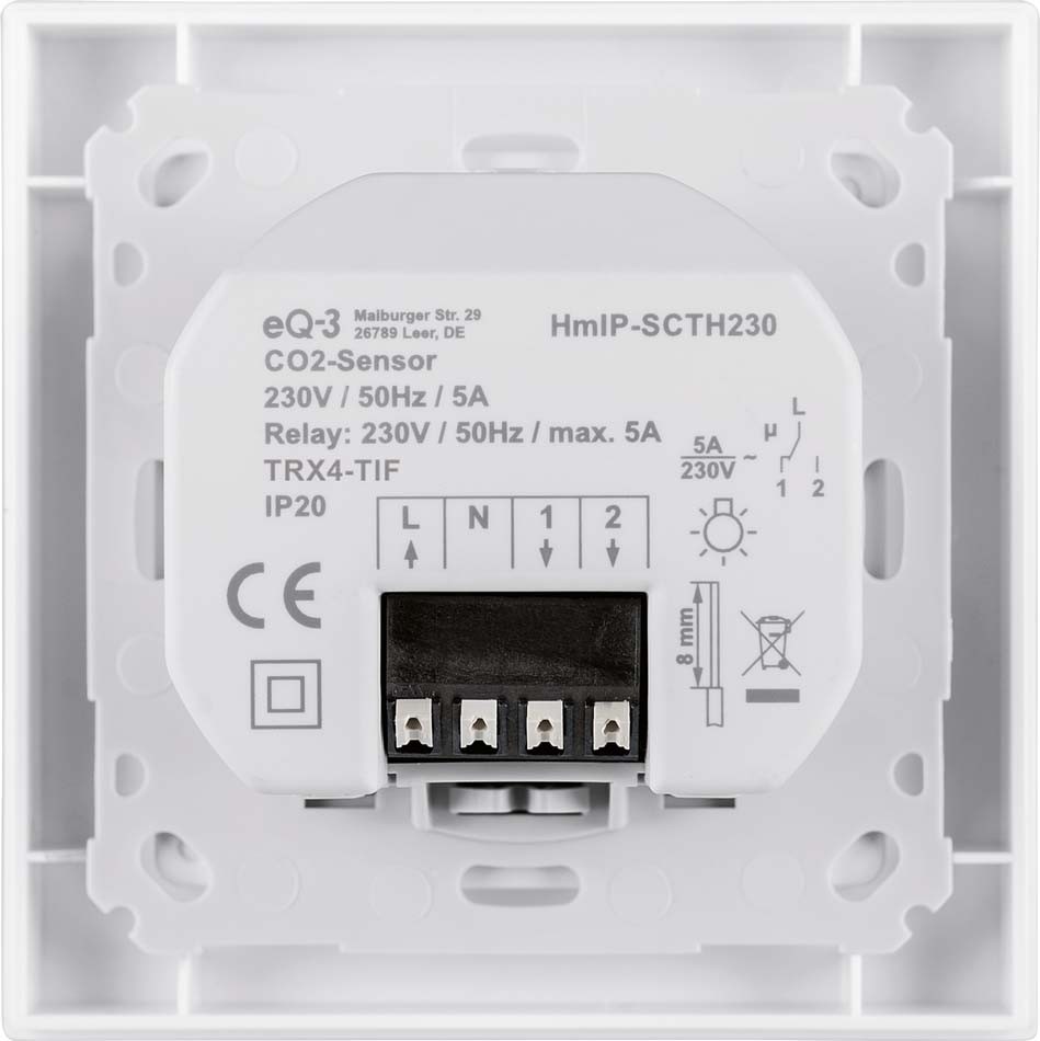 Homematic IP Smart Home CO2-Sensor HmIP-SCTH230, 230 V