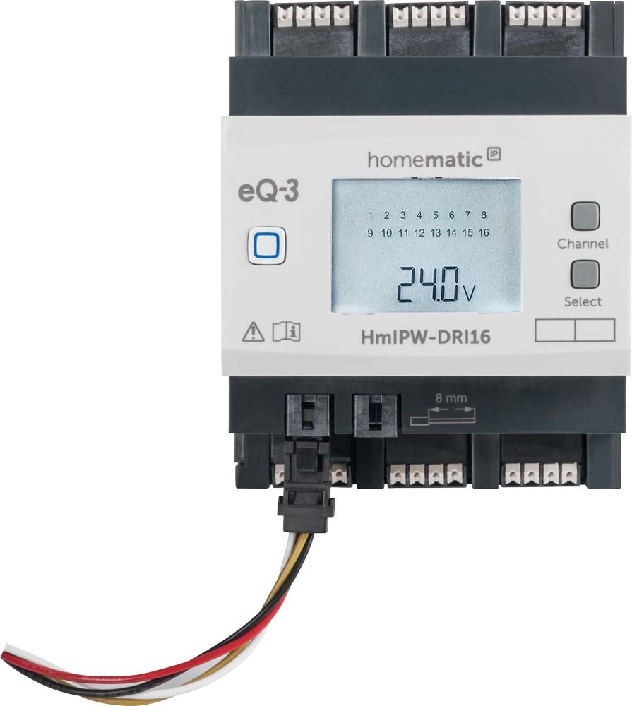 Homematic IP Wired Smart Home 16-fach-Eingangsmodul HmIPW-DRI16, VDE zertifiziert