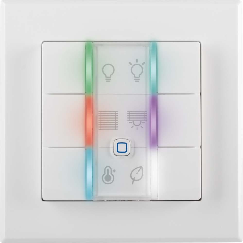 Homematic IP Wired Smart Home Wandtaster HmIPW-WRC6, 6-fach, mit LEDs