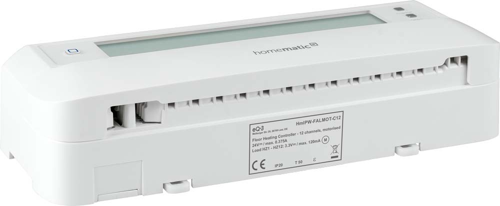 Homematic IP Wired Smart Home Fußbodenheizungscontroller - 12-fach, motorisch, HmIPW-FALMOT-C12