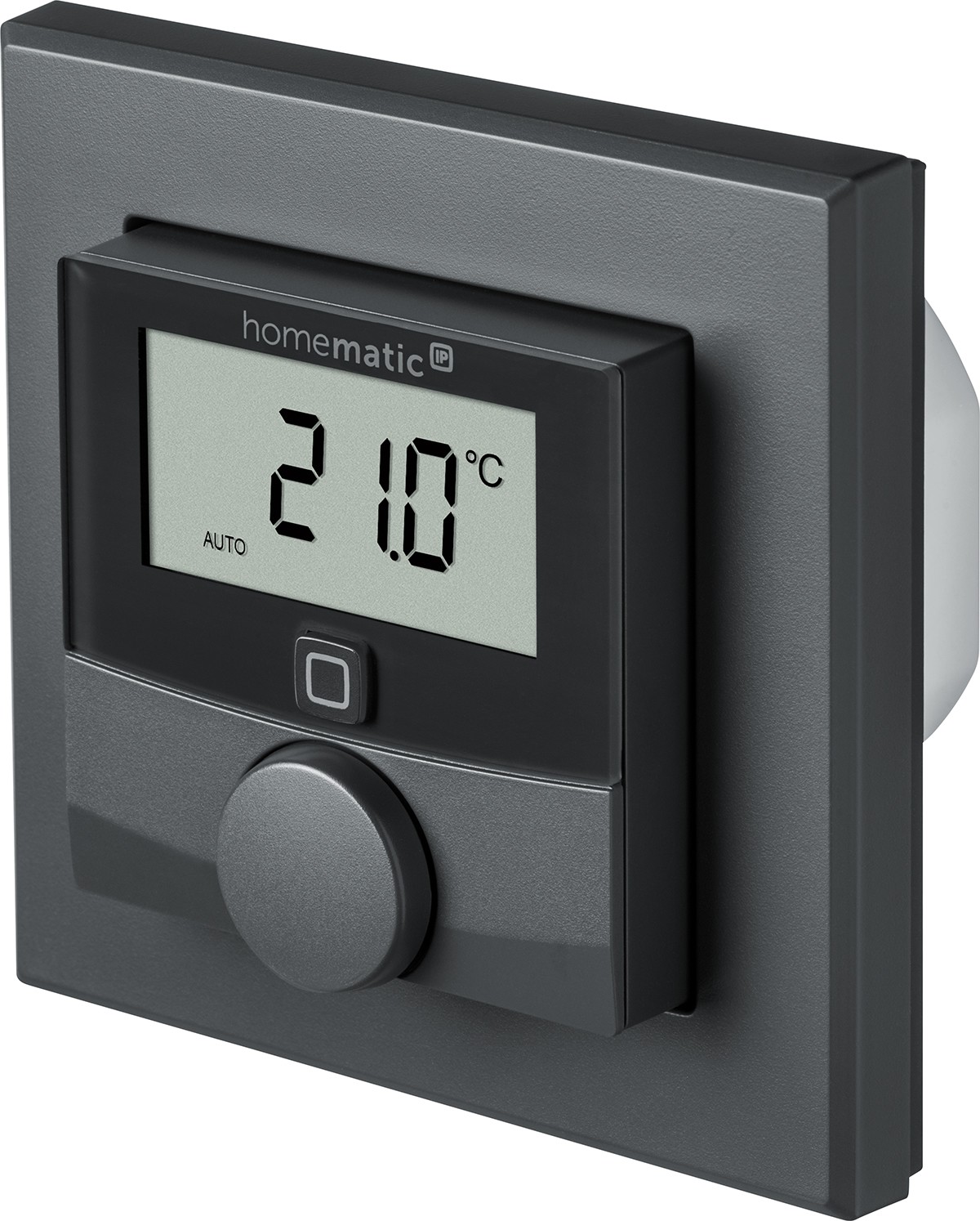 Homematic IP Smart Home Temperatur- und Luftfeuchtigkeitssensor HmIP-STHD mit Display, innen