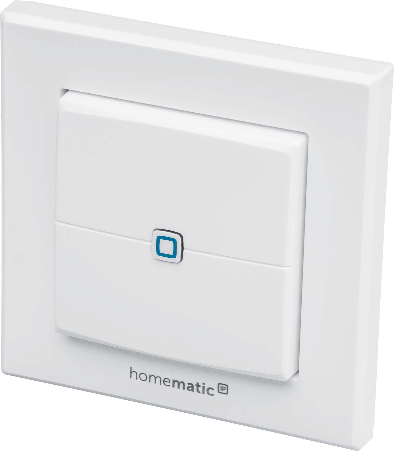 Homematic IP Smart Home Wandtaster für Markenschalter, 2-fach HmIP-BRC2