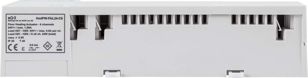 Homematic IP Wired Smart Home Fußbodenheizungscontroller HmIPW-FAL24-C6 – 6-fach, 24 V