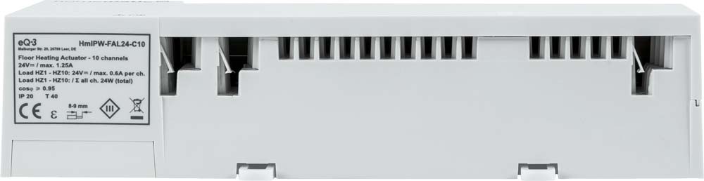 Homematic IP Wired Smart Home Fußbodenheizungscontroller HmIPW-FAL24-C10 – 10-fach, 24 V