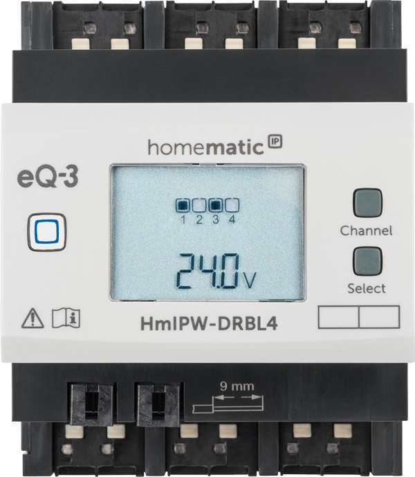 Homematic IP Wired Smart Home 4-fach-Schaltaktor HmIPW-DRS4, VDE zertifiziert