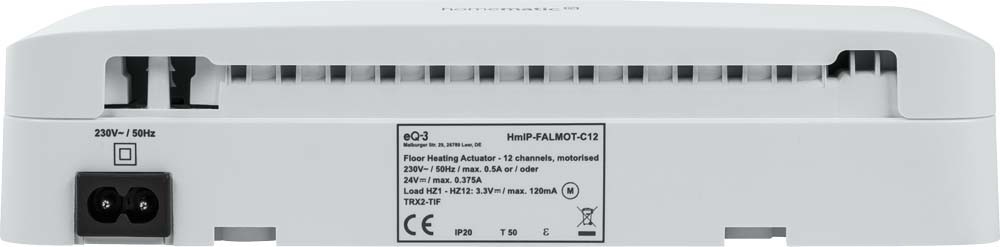 Homematic IP Smart Home Fußbodenheizungscontroller – 12-fach, motorisch, HmIP-FALMOT-C12