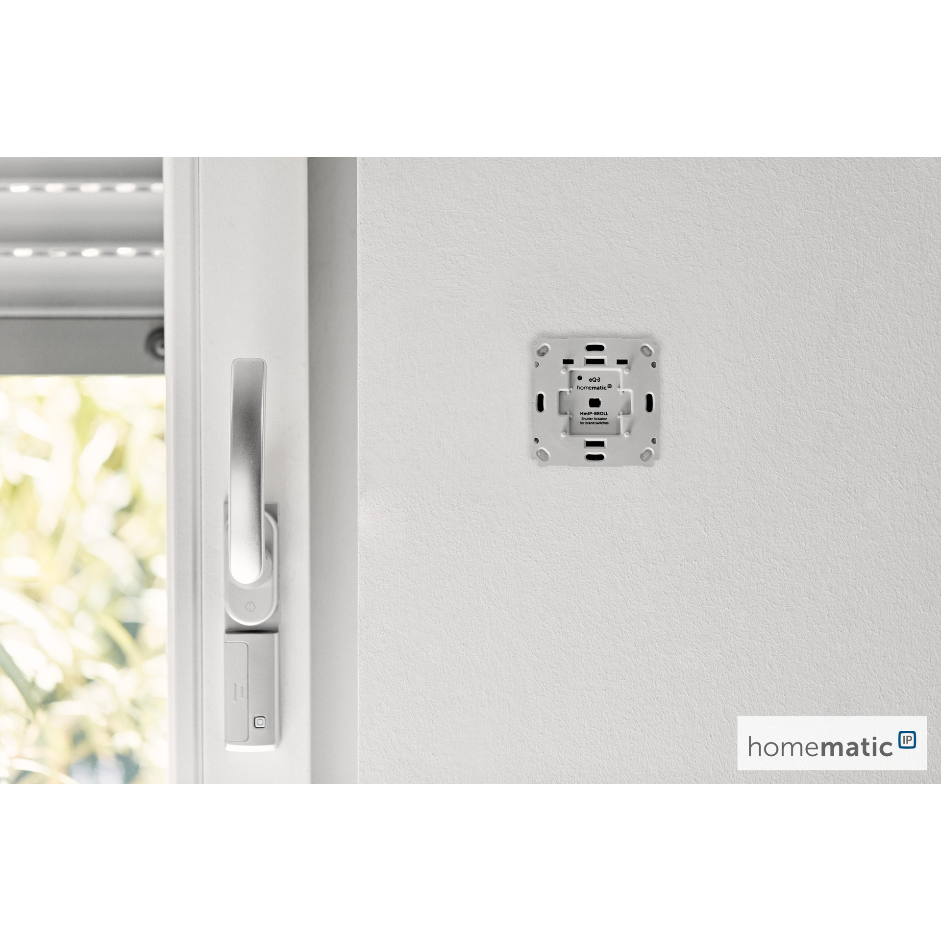 Homematic IP Smart Home Set Beschattung mit Access Point HmIP-HAP, 3x Rollladenaktor HmIP-BROLL-2, 3x Tasterwippe für HmIP-BROLL