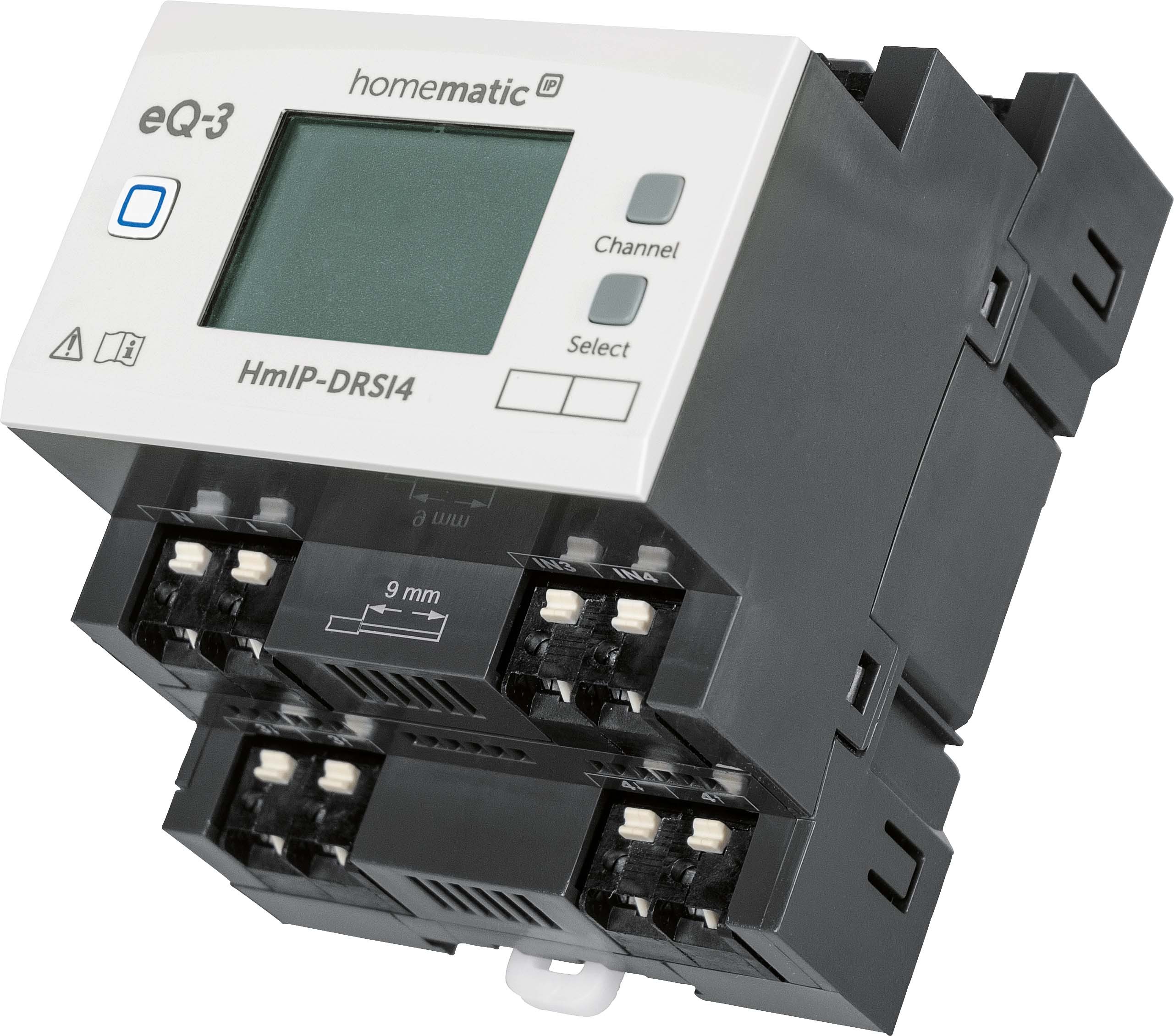 Homematic IP Smart Home Funk-Schaltaktor für Hutschienenmontage HmIP-DRSI4, 4-fach