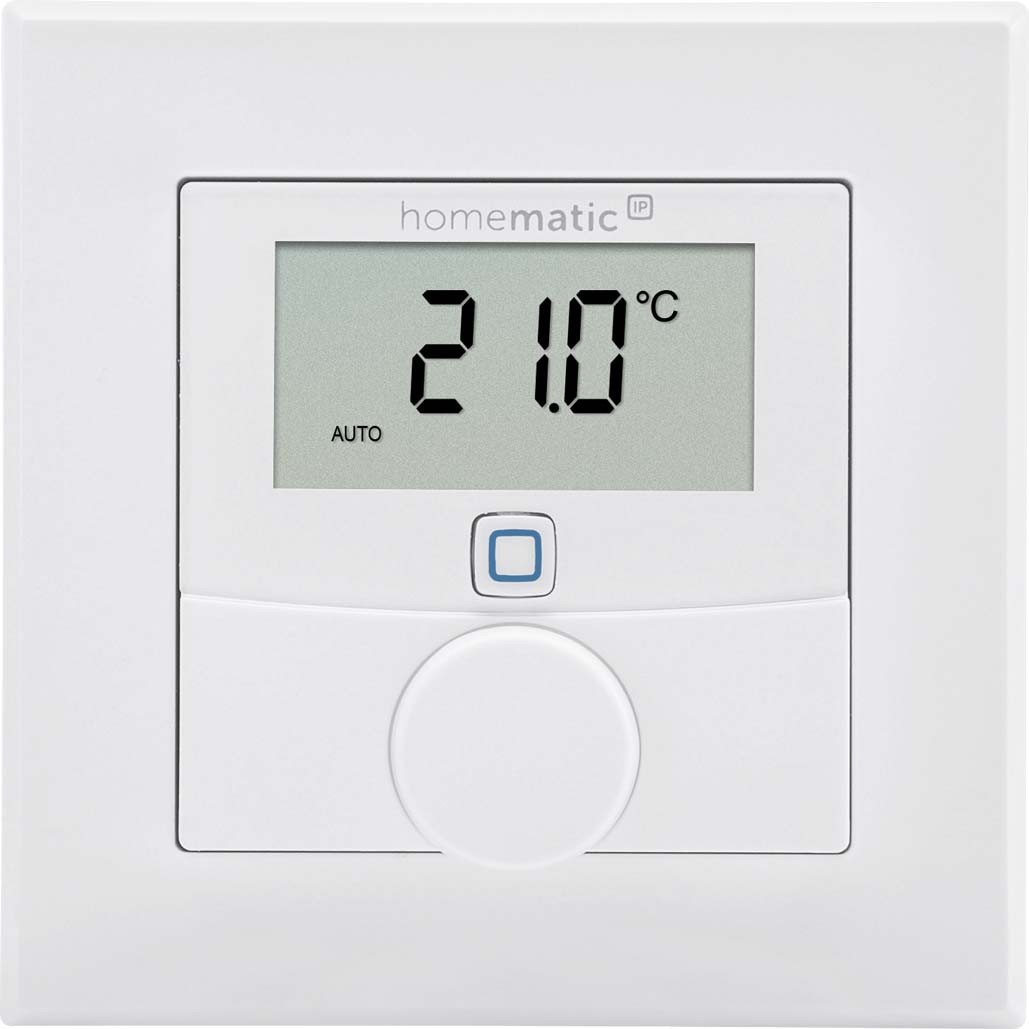 Homematic IP Wired Smart Home Wandthermostat mit Luftfeuchtigkeitssensor HmIPW-WTH