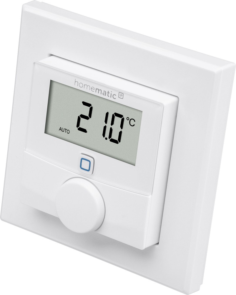 Homematic IP Wired Smart Home Wandthermostat mit Luftfeuchtigkeitssensor HmIPW-WTH-A, anthrazit