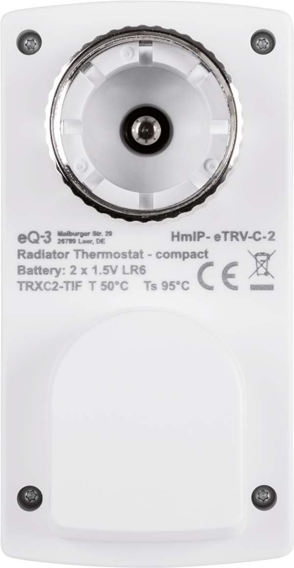 Homematic IP Smart Home 3er-Set Heizkörperthermostat kompakt 2 HmIP-eTRV-C-2 inkl. Demontageschutz