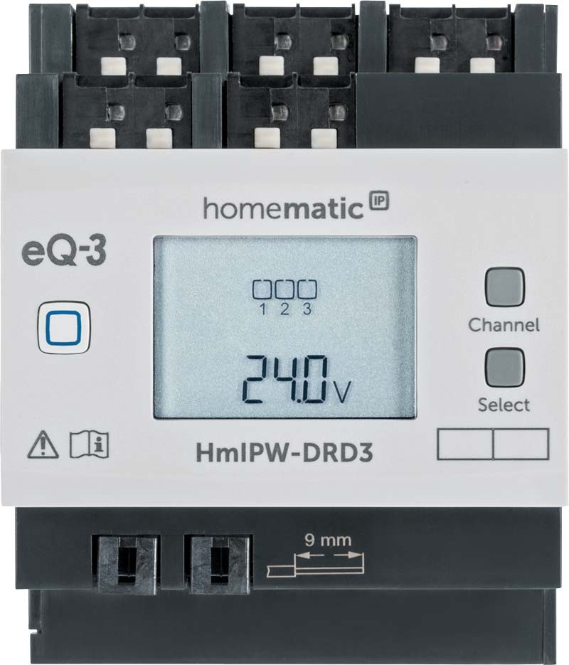 Homematic IP Wired Smart Home Temperatur- und Luftfeuchtigkeitssensor mit Display HmIPW-STHD – innen